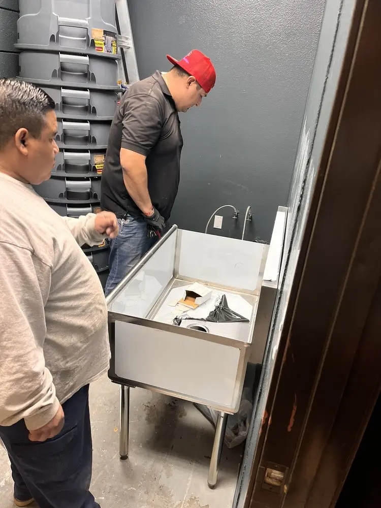 Commercial plumbing and sink installation in Cedar Creek
